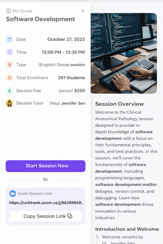 Start session image